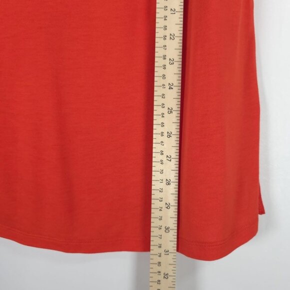 NWT MICHAEL MICHAEL KORS Fiesta Orange Basics Tank Top Side Slit 100% Viscose L - Picture 6 of 12